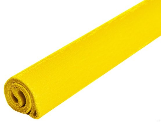 Бумага креповая "KOH-I-NOOR" 30 г/м2, 200х50 см, рулон, желтый 9755/9